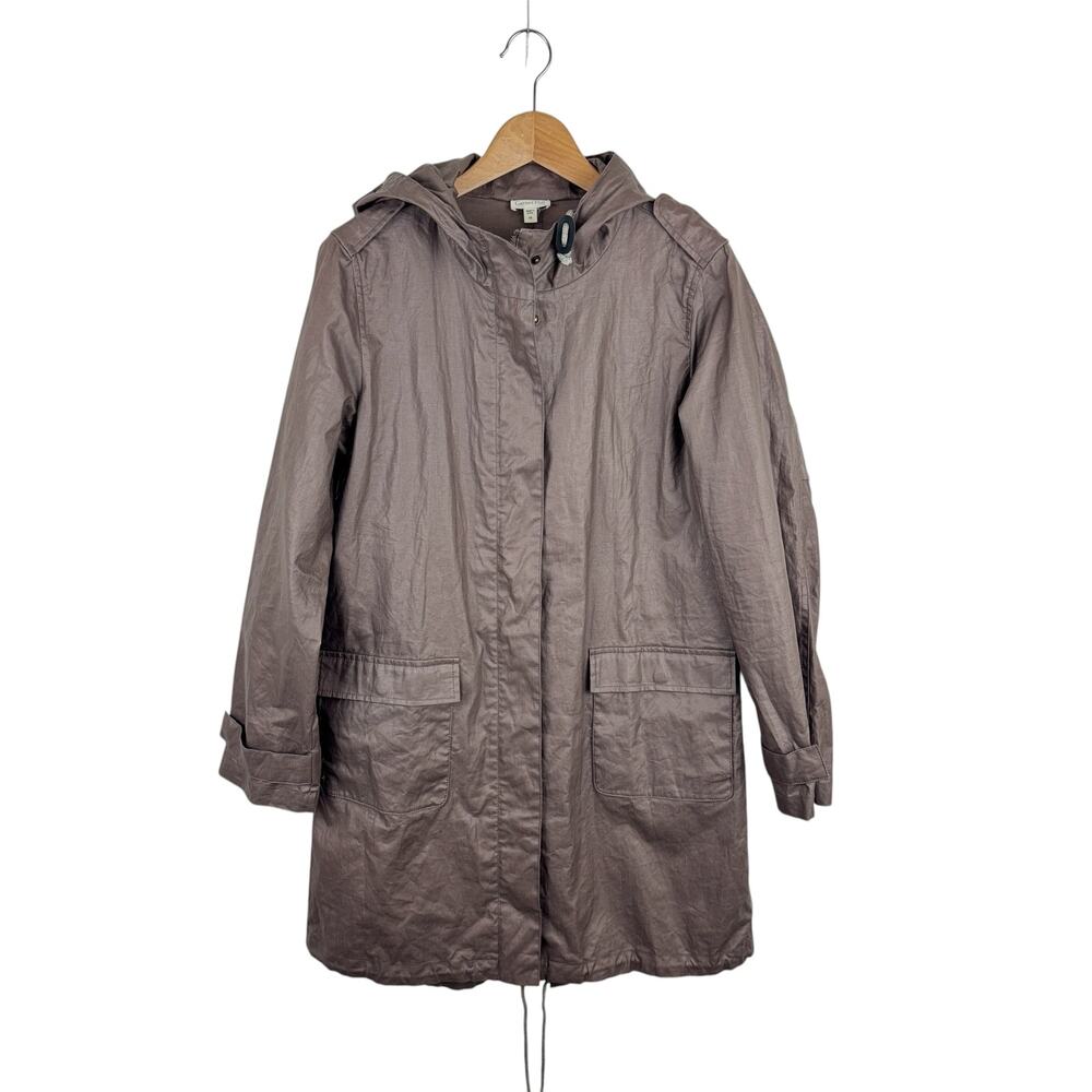 Garnet Hill Coated Linen Raincoat